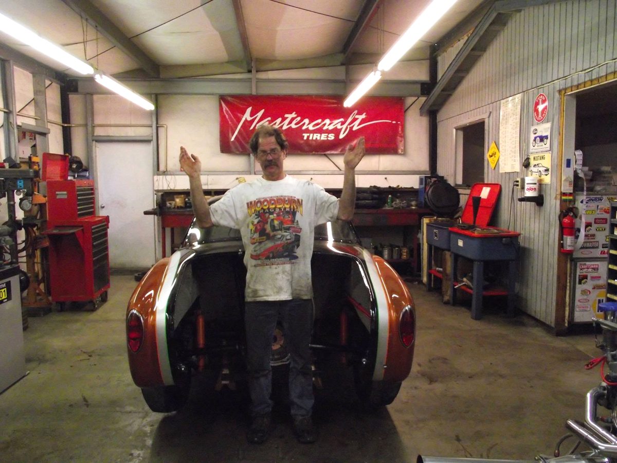 Mark Dawson, owner of M.D. Automotive, in his Sutherlin shop